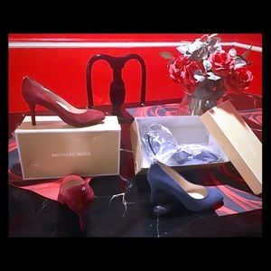 Michael Kors suede heels